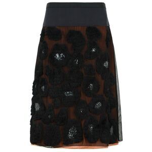 Marni Black Silk Blend Skirt Women
